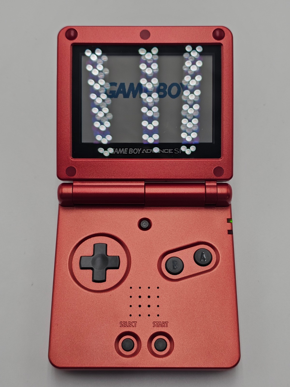 Nintendo Game Boy Advance SP Handheld Game Console Flame Red AGS-001