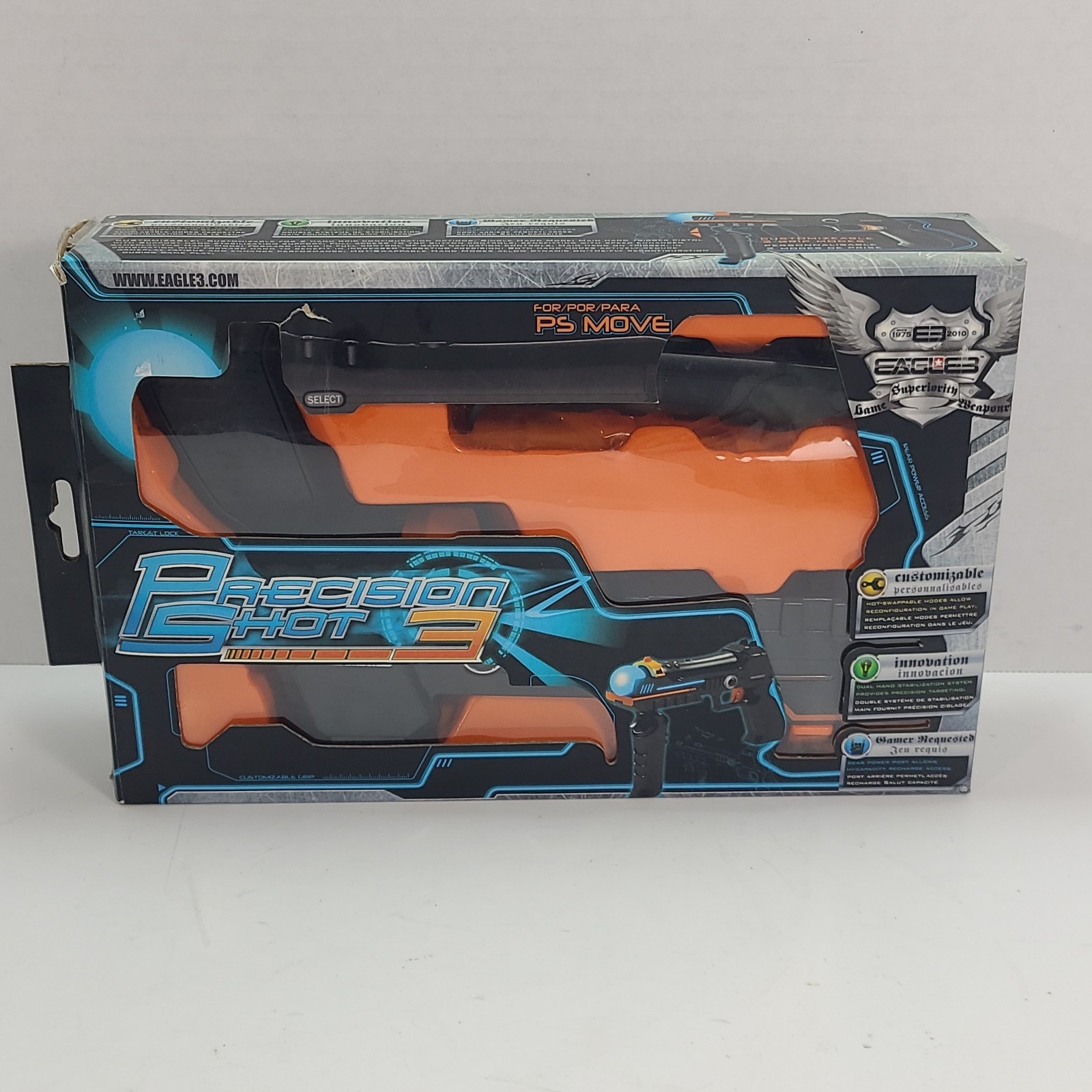 Interworks Unlimited Inc Ps3 Precision Shot 3 Light Gun new unsealed