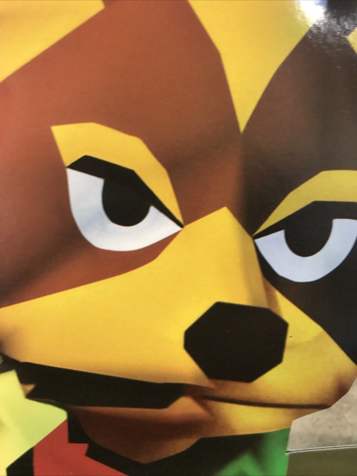 Nintendo 64 Star fox Starfox N64 Cut Out Standee Store Display Launch Promo