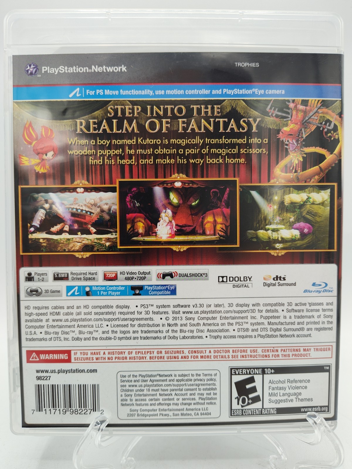 Puppeteer – (Sony PlayStation 3 PS3, 2013) *NEAR MINT* Tested! FREE SHIPPING!!!
