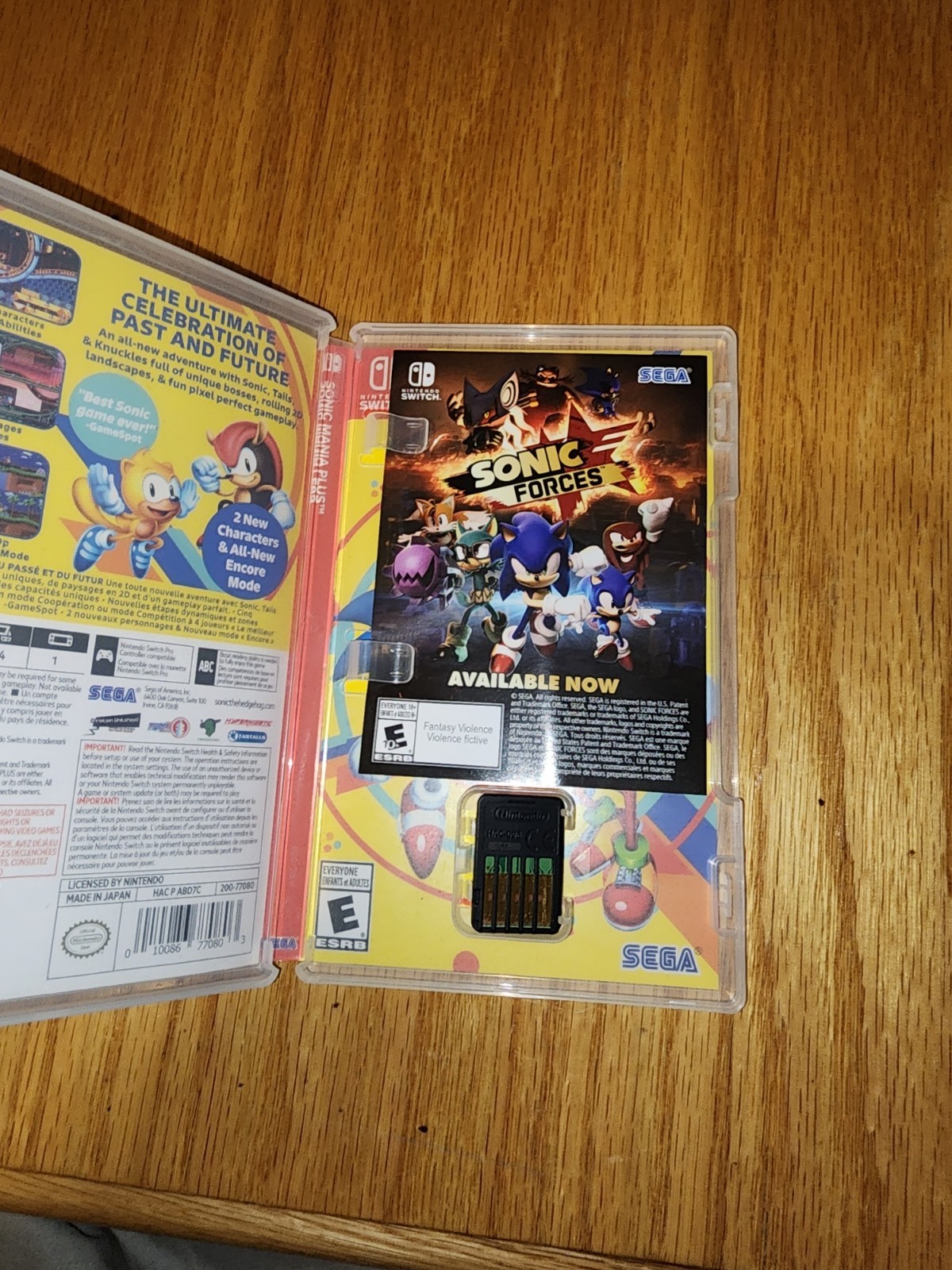 Sonic Mania Plus Nintendo Switch in Box Tested Working