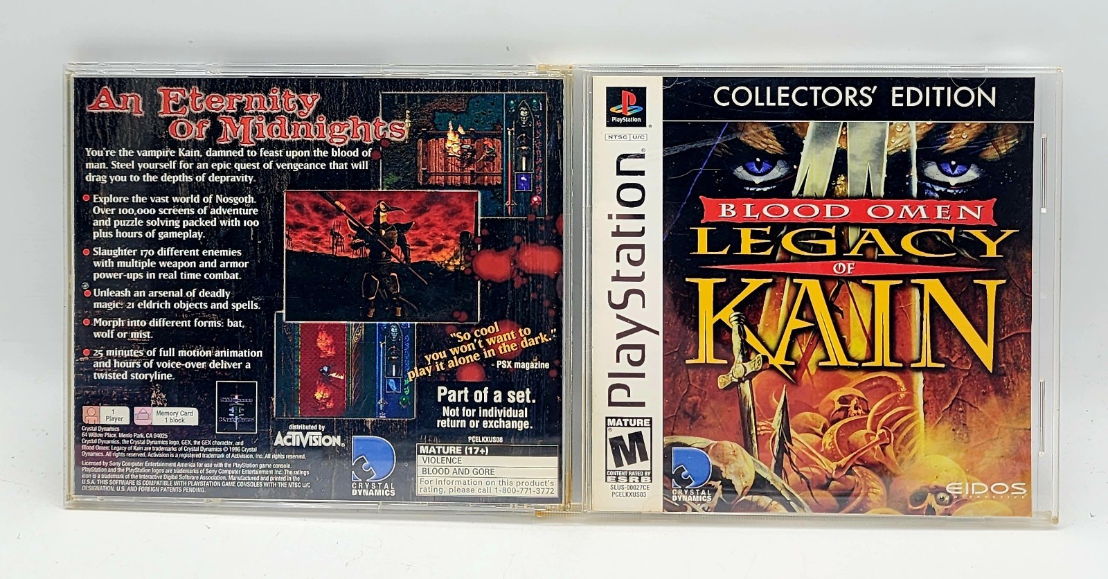 PS1 Eidos Collectors’ Edition Soul Reaver, Legacy of Kain & Fighting Force