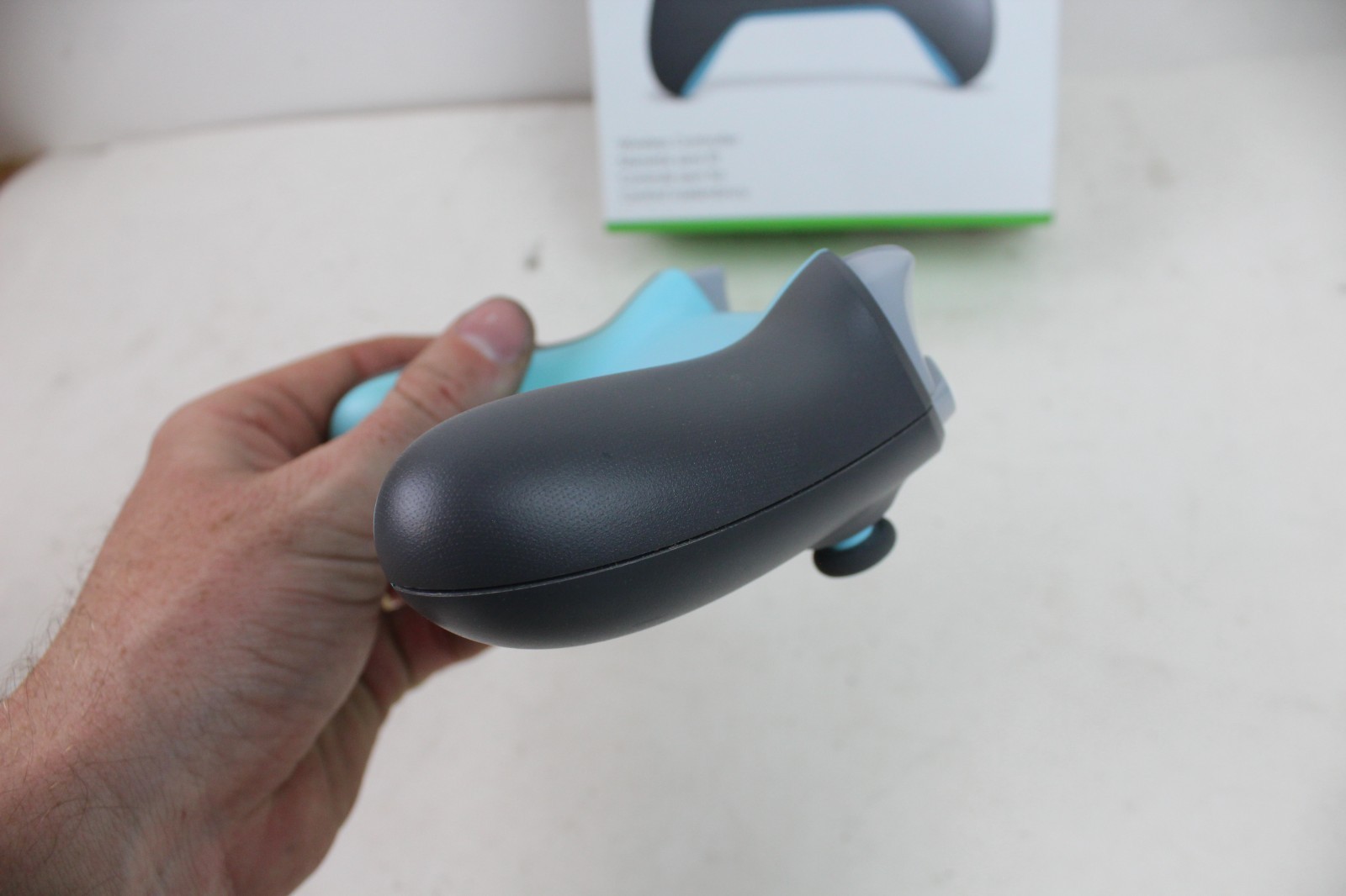 Microsoft Xbox One Wireless Controller Model 1708 Gray Light Blue Wireless