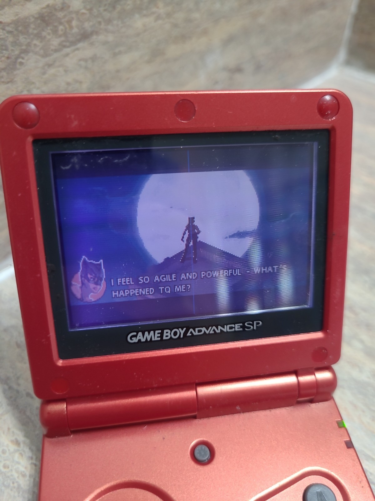 Nintendo Game Boy Advance SP Handheld Red AGS-001 Works Great **READ**