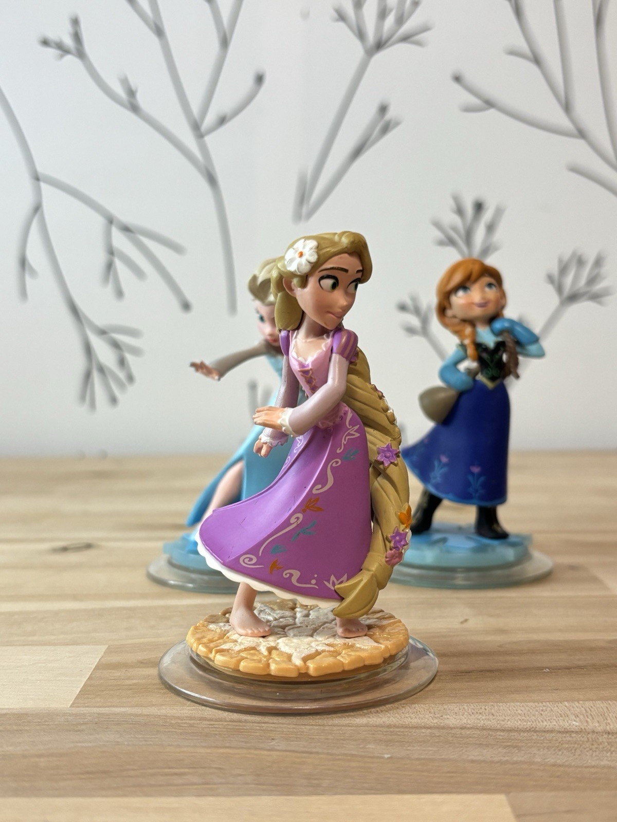 Disney Infinity Frozen Elsa & Anna Tangled Rapunzel Figures Lot