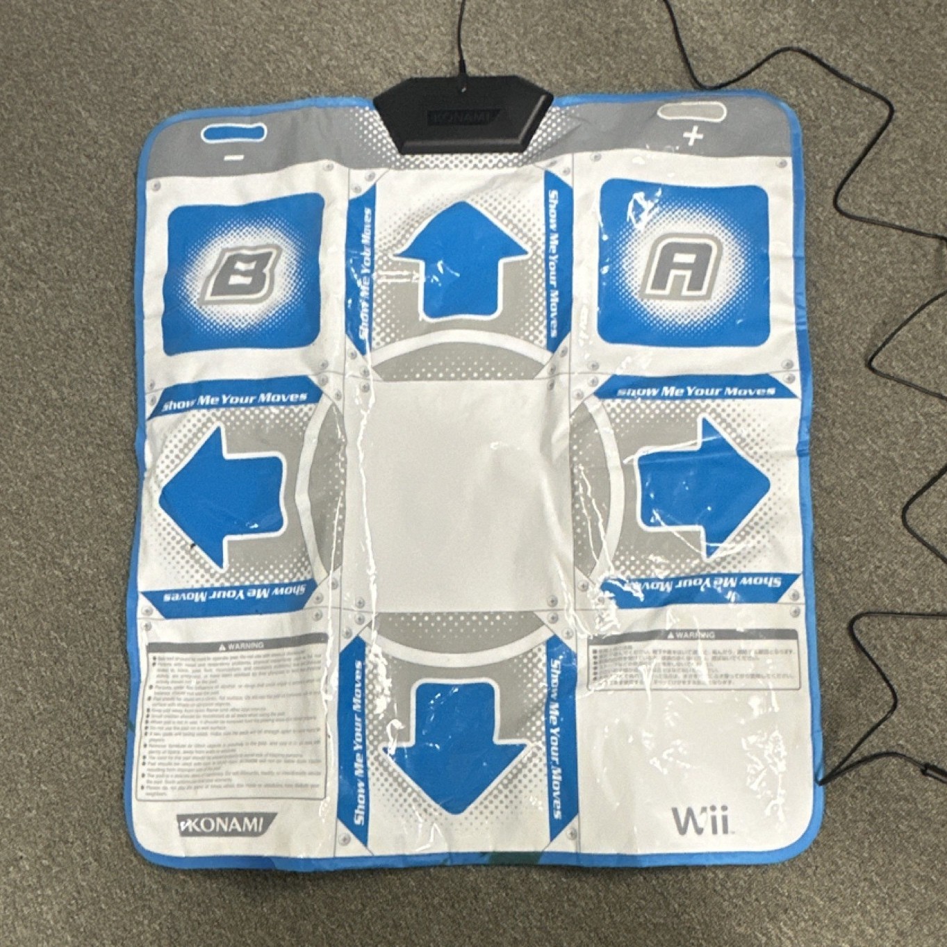 Konami DDR Dance Dance Revolution Wired Non-Slip Dance Pad for Wii