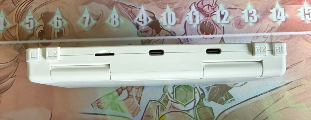 Anbernic RGDS Dual Screen Flip Handheld Console White New w/ Hard Shell Case