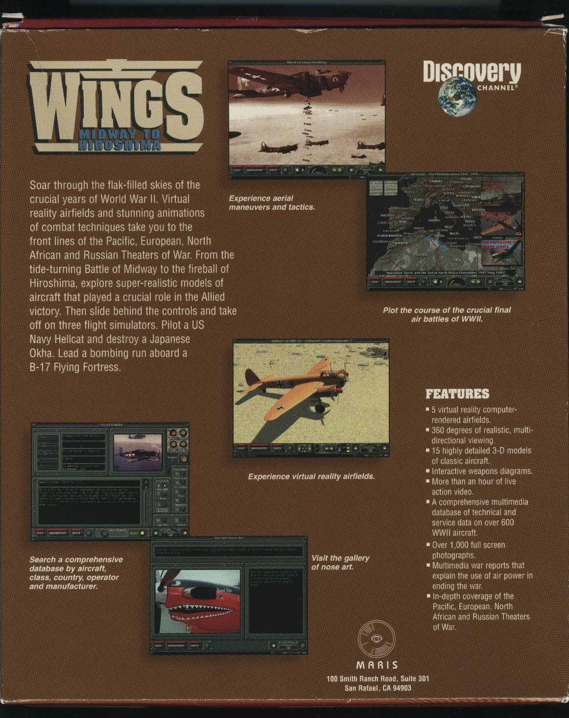 Discovery Wings Lot Midway Hiroshima Korea Vietnam Persian Gulf CD-ROM PC Mac