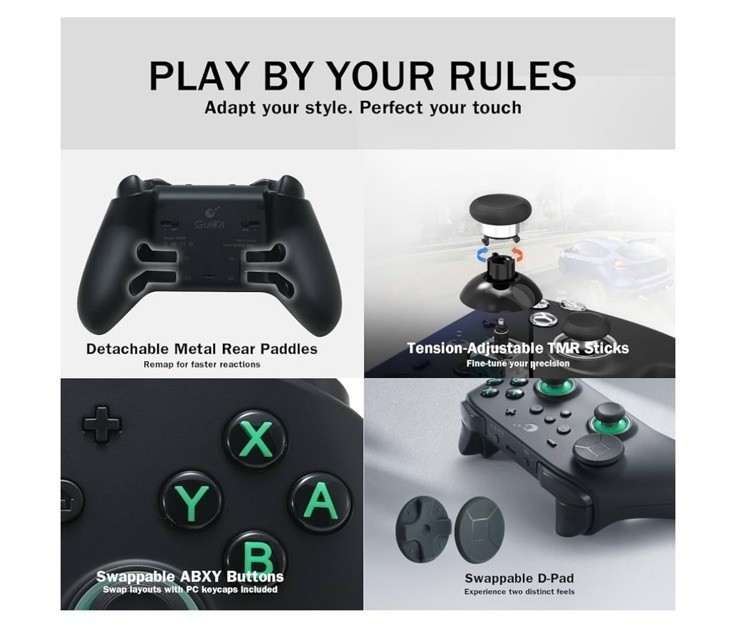 GuliKit TT PRO Bluetooth Controller For Switch 2/PC/Android/iOS – Ultra Fast