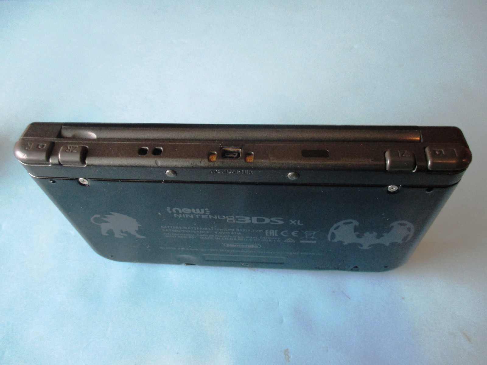 Nintendo New 3DS XL Black System Pokemon Reshell w/Charger US Version FREE Ship!