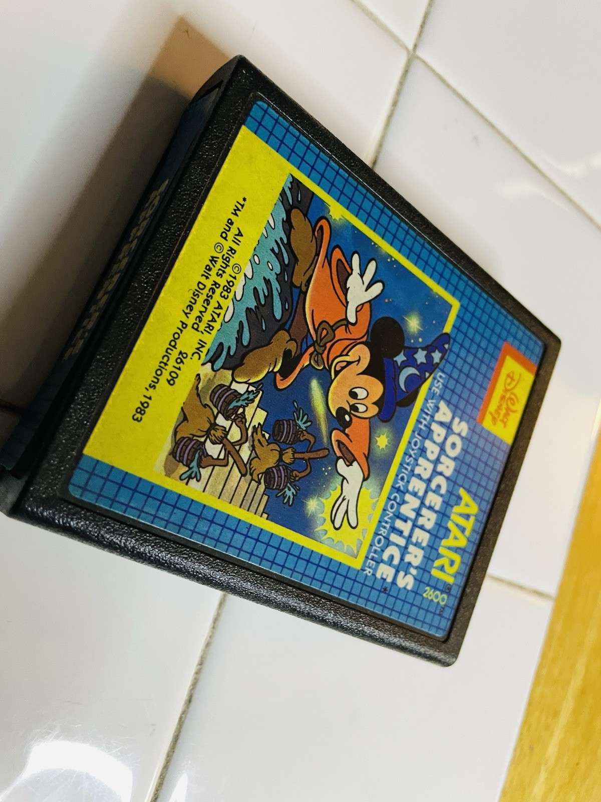 Sorcerer’s Apprentice Disney Atari 2600, 1983 Cartridge Card Tested & Working