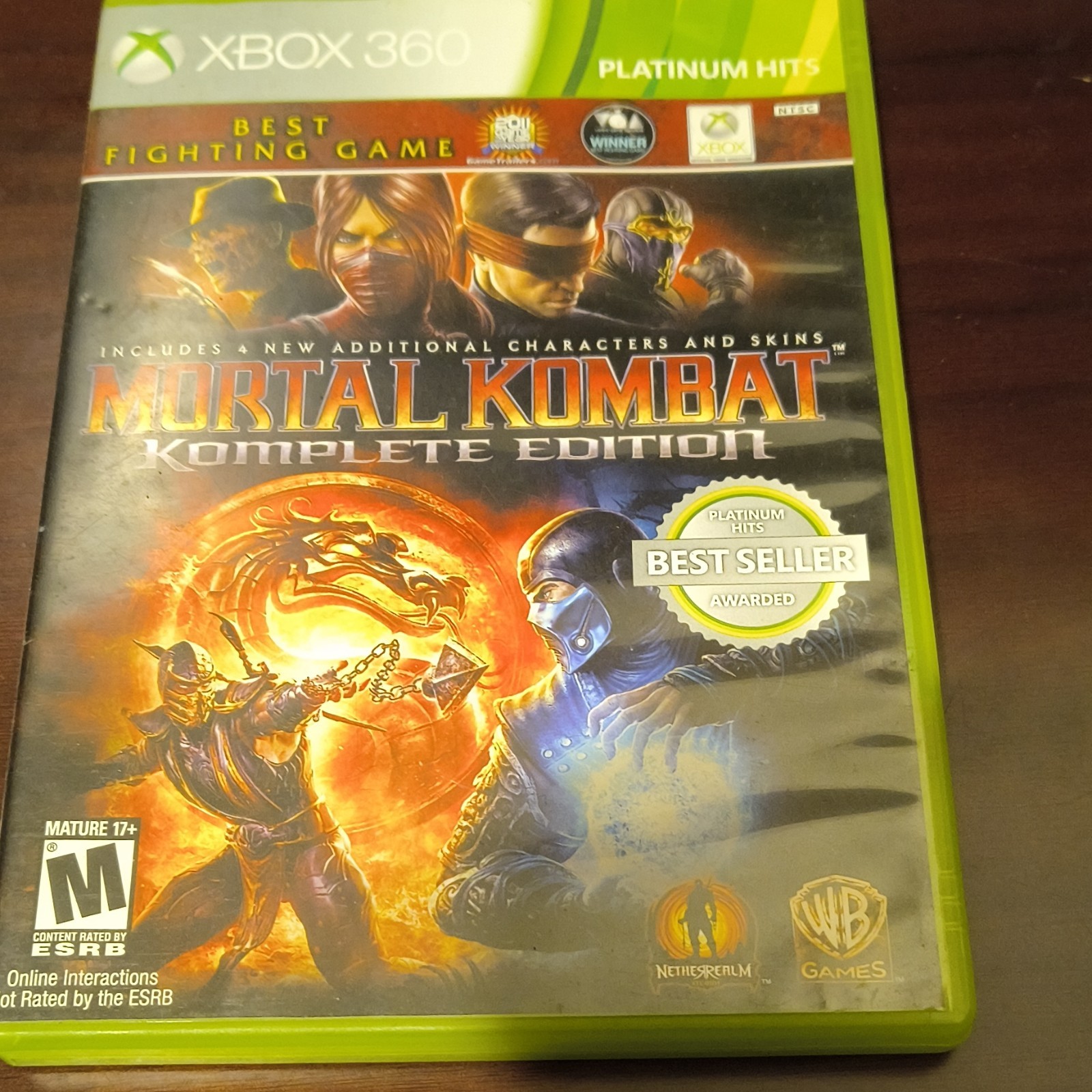 WB Games Mortal Kombat Komplete Edition (Xbox 360) 2011 M NTSC-U/C Platinum