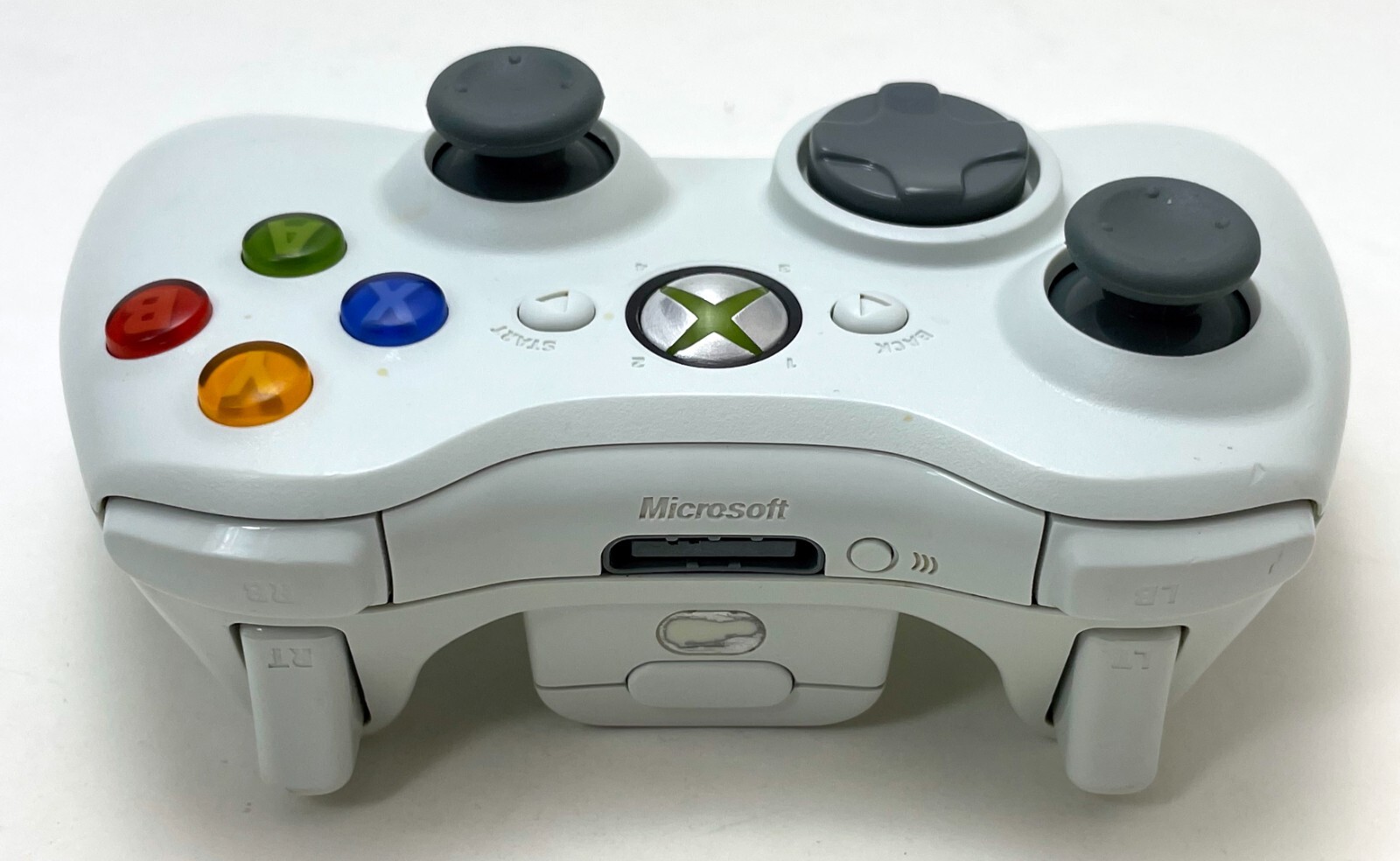 GENUINE Microsoft XBox 360 WHITE Wireless Controller gamepad OFFICIAL gaming -B-