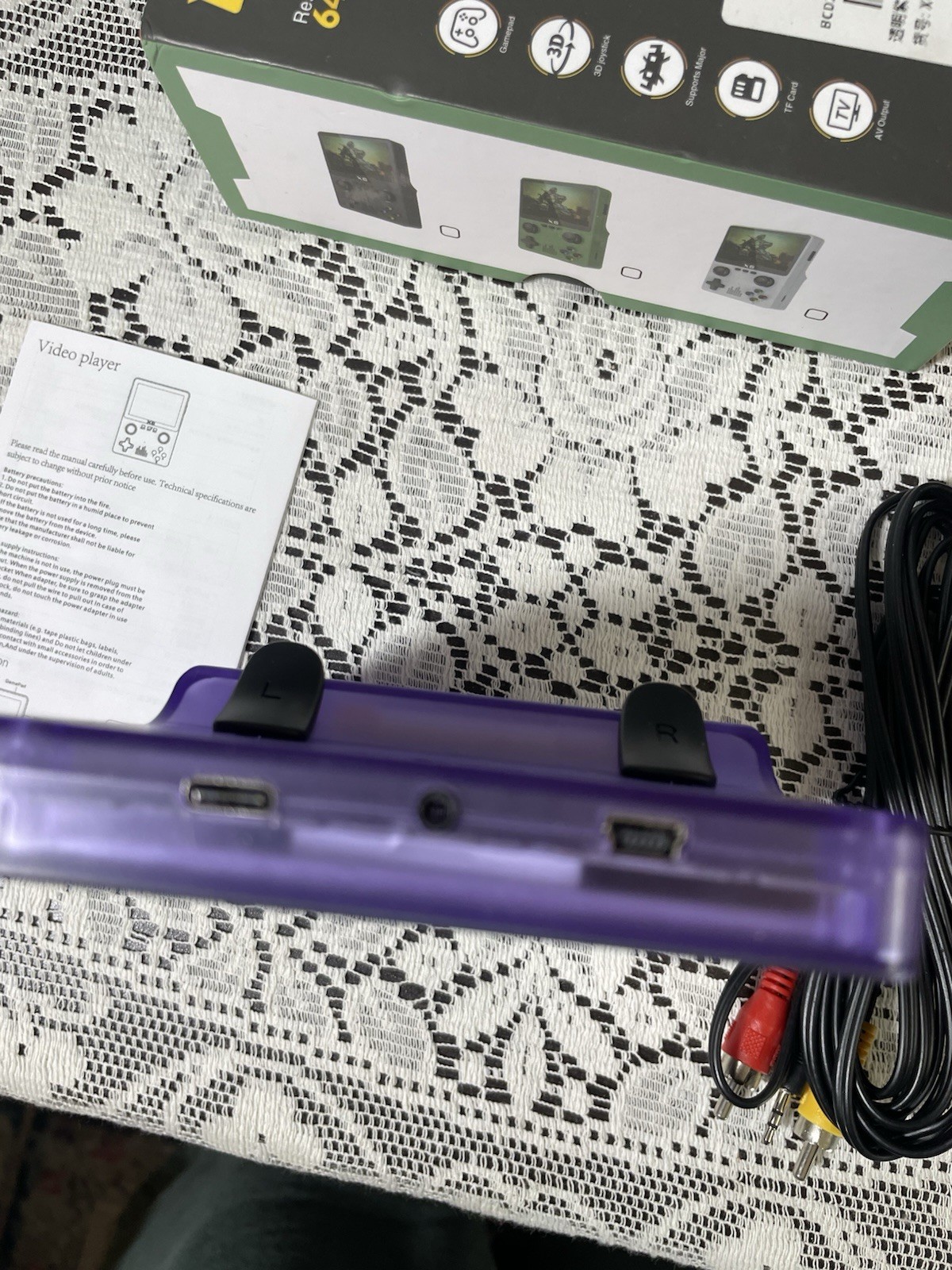 X6 Handheld Game Console Purple TV DC Music Movie E-book Photo Game Recording