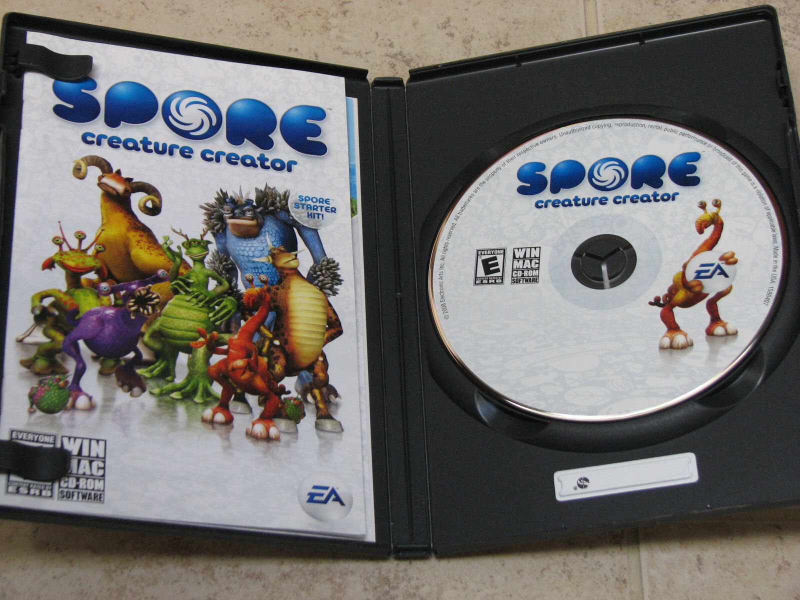 Spore: Creature Creator (Windows/Mac CD, 2008) Real-Time Strategy Life Simulator