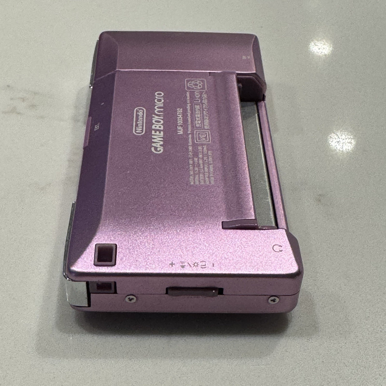 Nintendo Game Boy Micro OXY-001 Purple Console VGC Complete Box CIB OEM Charger