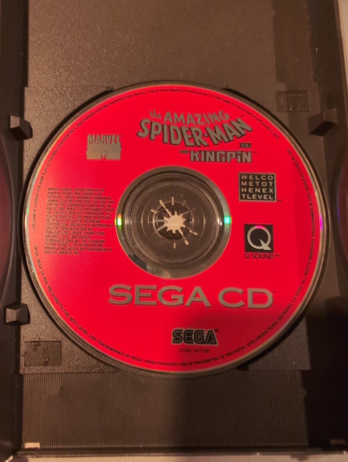 The Amazing Spiderman The Kingpin Sega CD Video Game Complete In Case