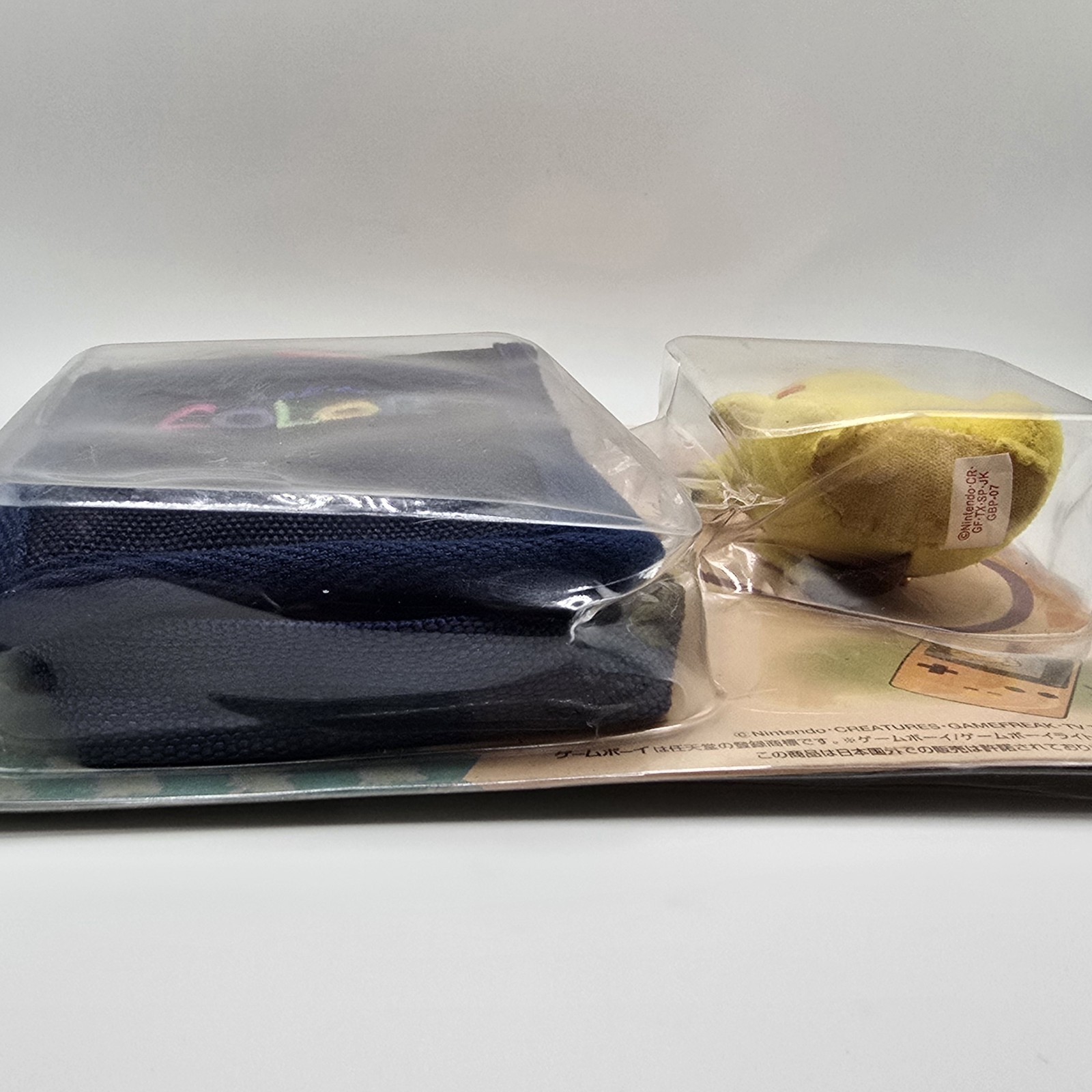 Japan Navy Blue Pokémon Game Boy Color Pouch With Pikachu Screen Cleaning Plush