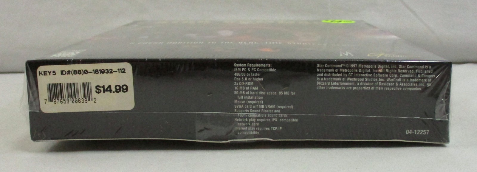 Star Command: Revolution Computer Game PC CD-ROM GT Interactive 1997 SEALED