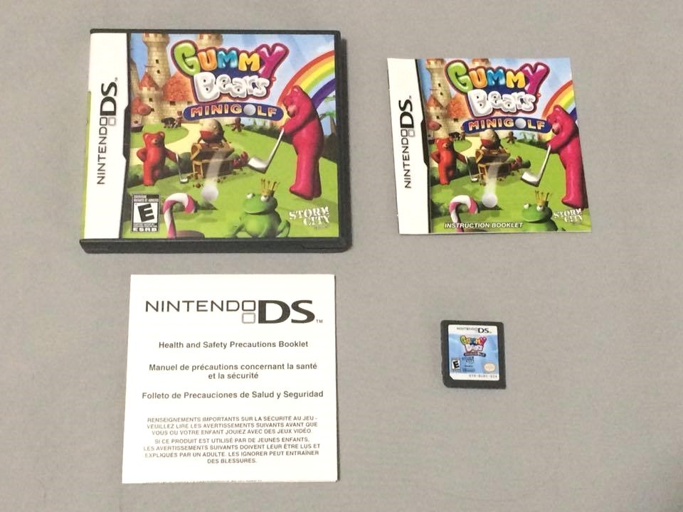 Nintendo DS Gummy Bears Minigolf Video Game Cartridge Rated E Storm City Games