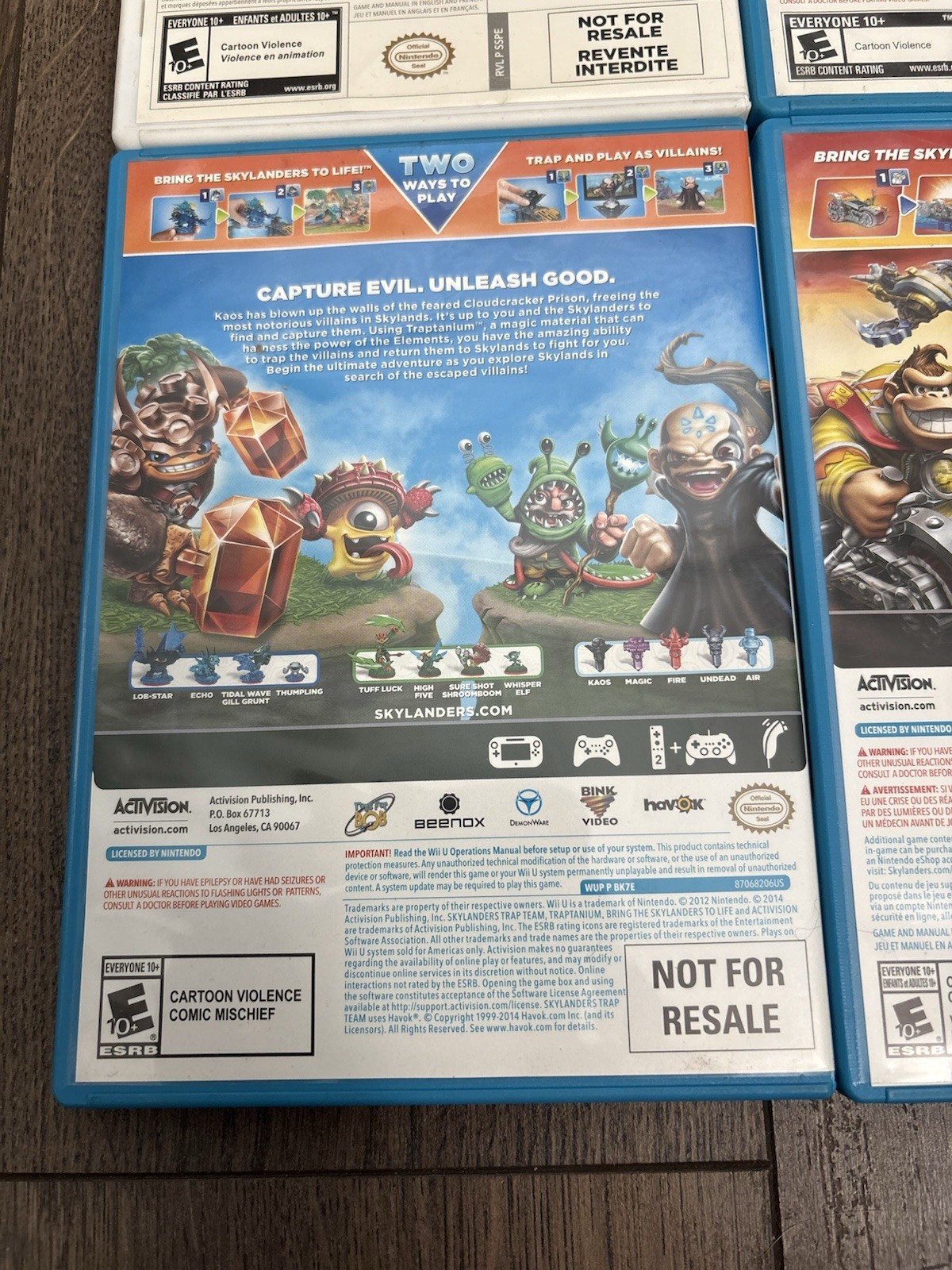 Skylanders Wii U 6 Game Lot – Spyro, Giants, Swap Force, Trap Team, Imaginators