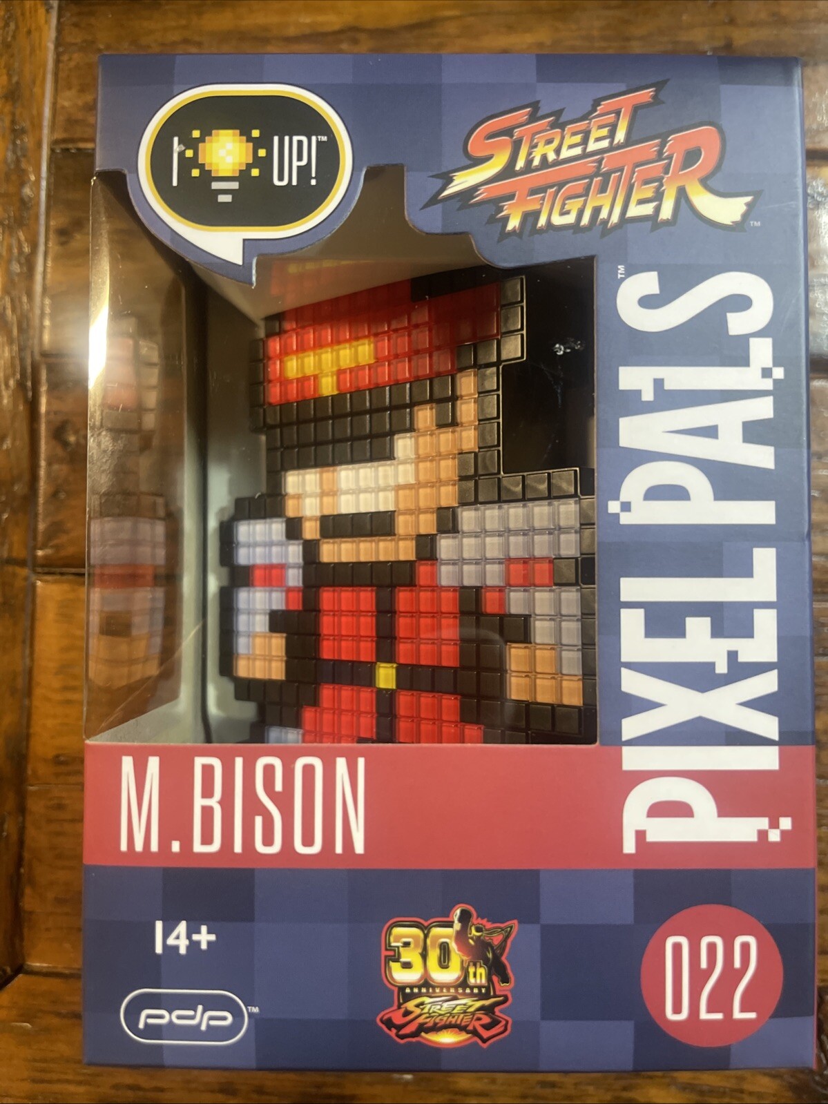 PIXEL PALS LIGHT UP COLLECTIBLE FIGURES M. BISON STREET FIGHTER NEW SEALED