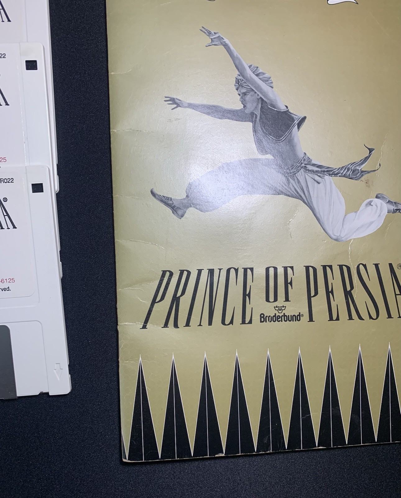 Game Prince Of Persia 1 Broderbund Macintosh Good 1992 Manual Floppy Disks 1 2 3
