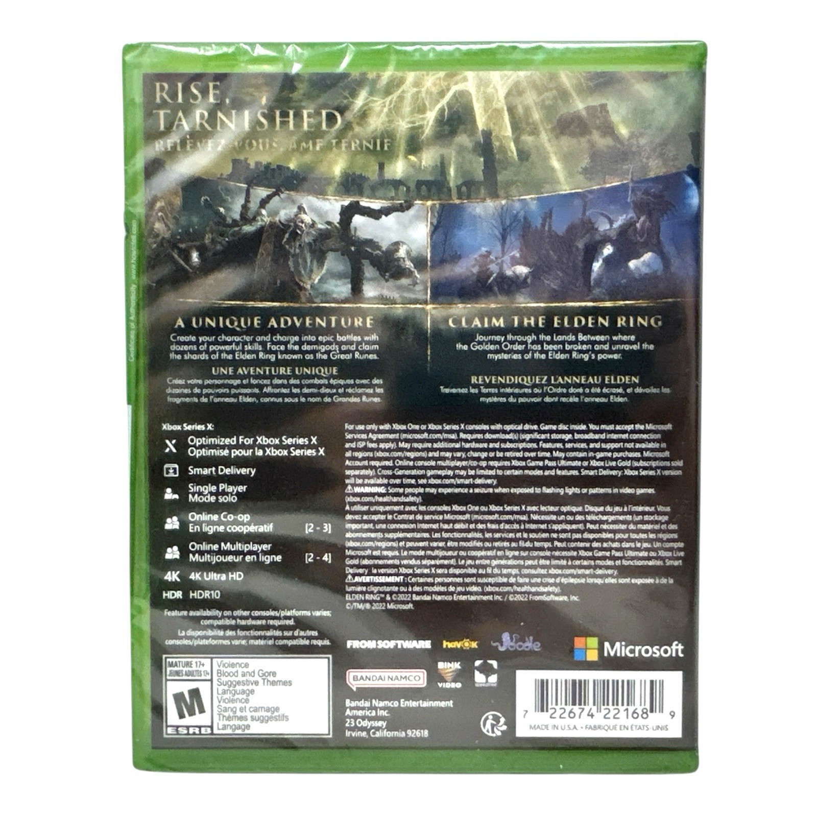 Xbox Series X & One Elden Ring – Brand New SEALED Bandai