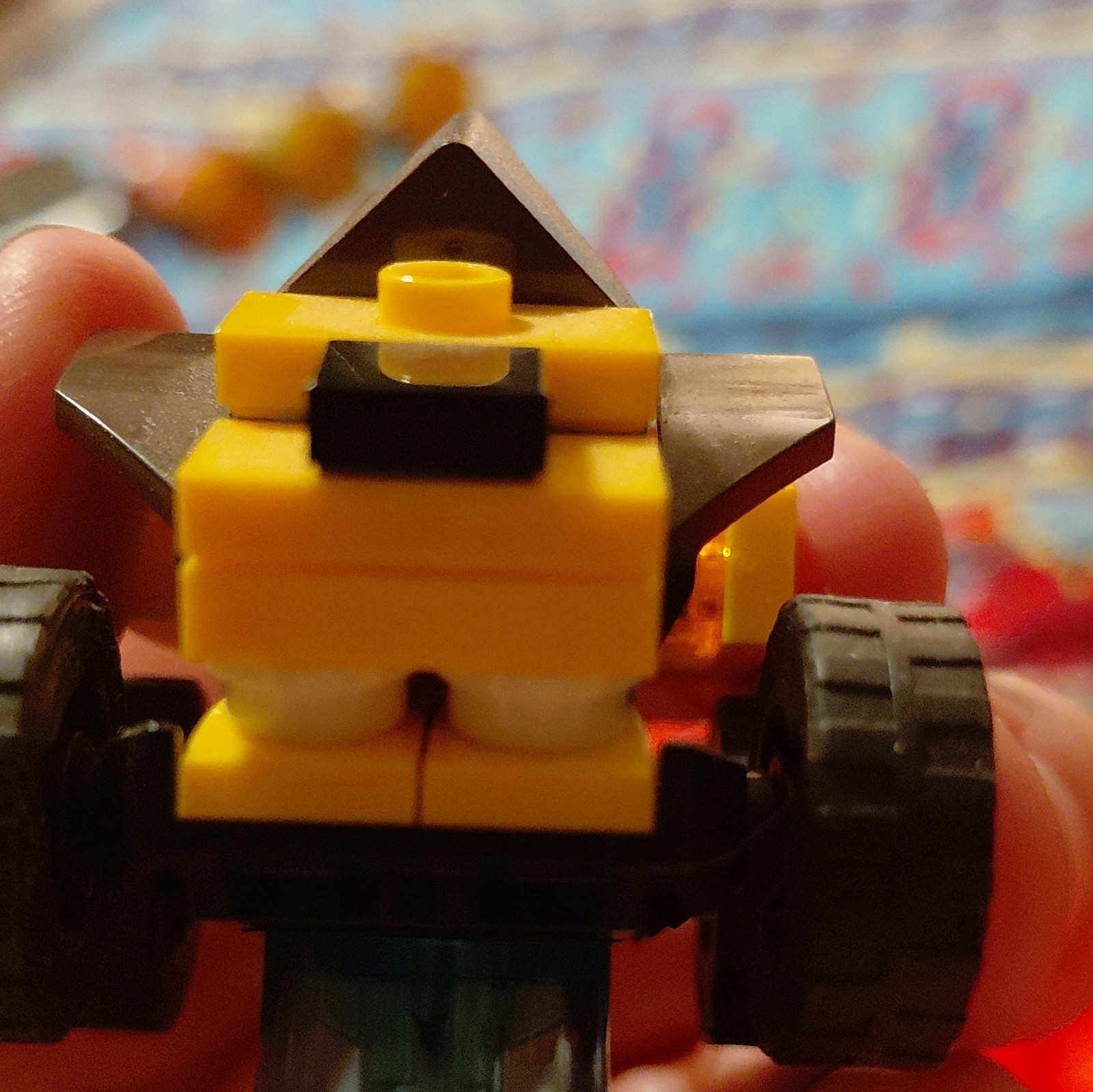 LEGO Dimensions Vehicle Figure Game Piece Yellow Brown Parts Blue Base