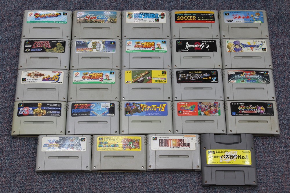 WHOLESALE LOT 24 Nintendo Super Famicom Games SFC Japan Import SNES UNTESTED #14
