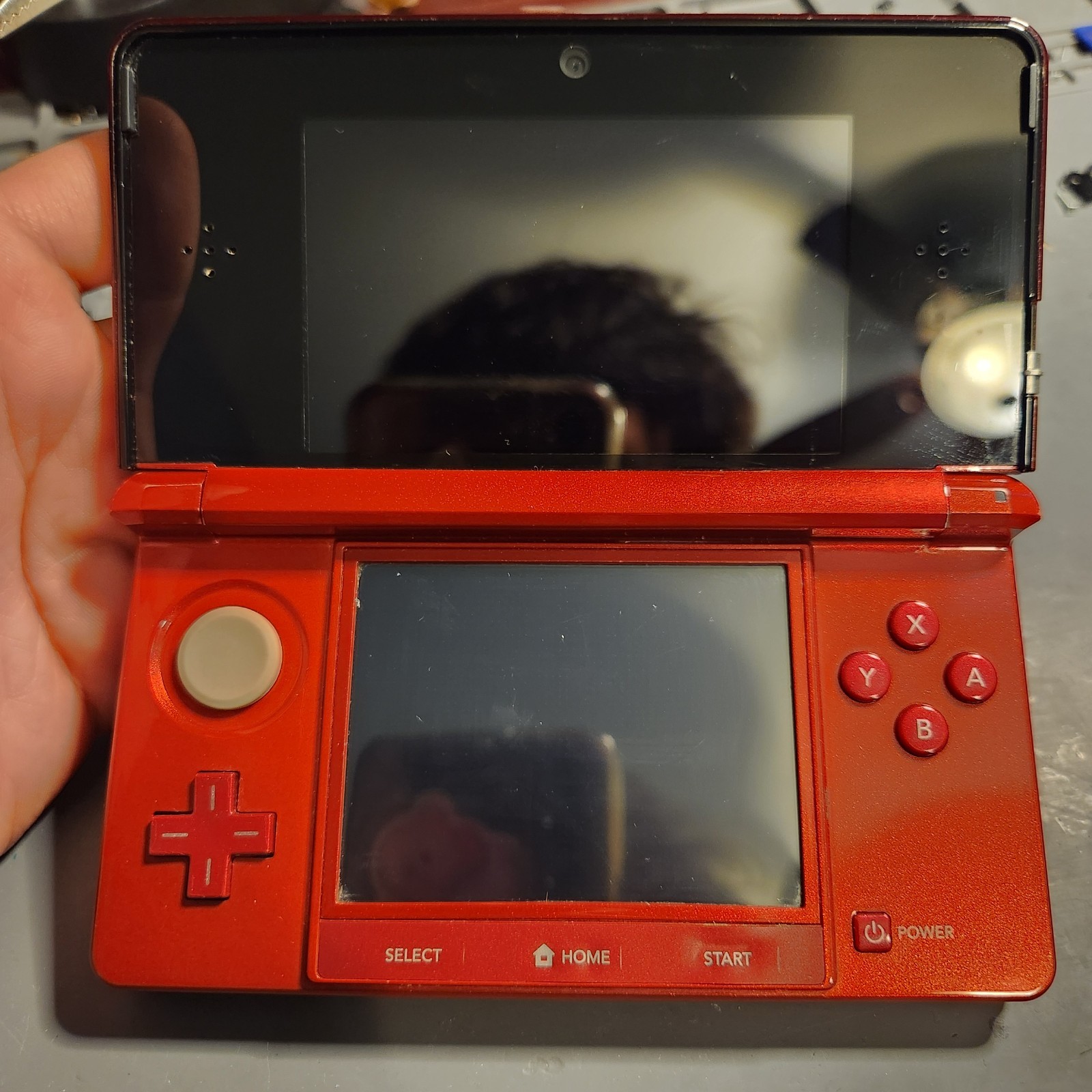Nintendo 3DS Handheld Game Console Flame Red