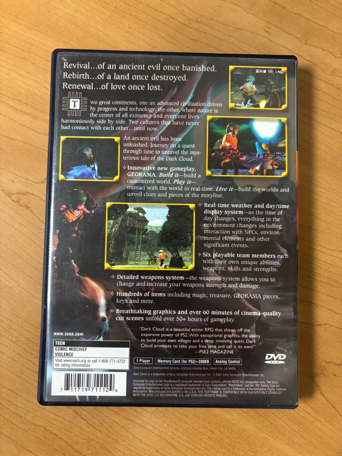Dark Cloud CIB CLEAN – PS2 Sony PlayStation 2 video game