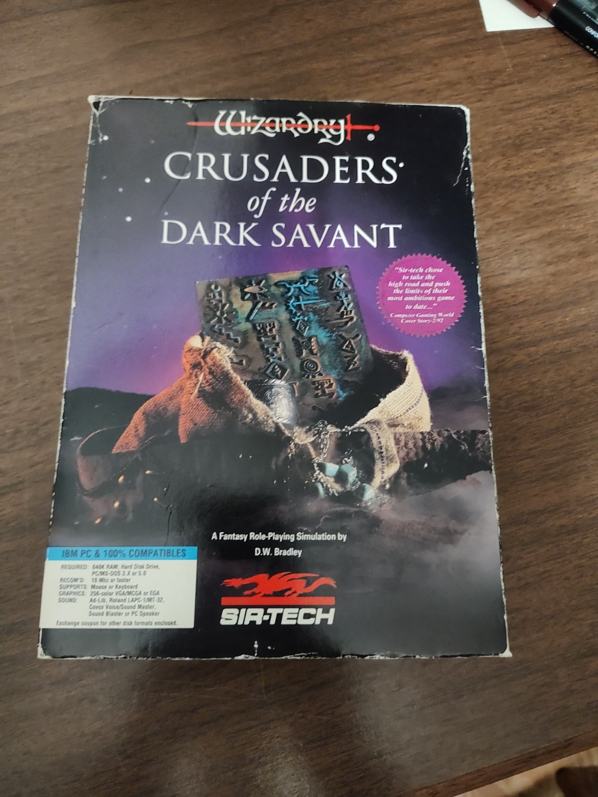 Wizardry Crusaders of the Dark Savant 3.5″ Floppy Disc PC 1992-Sir-Tech