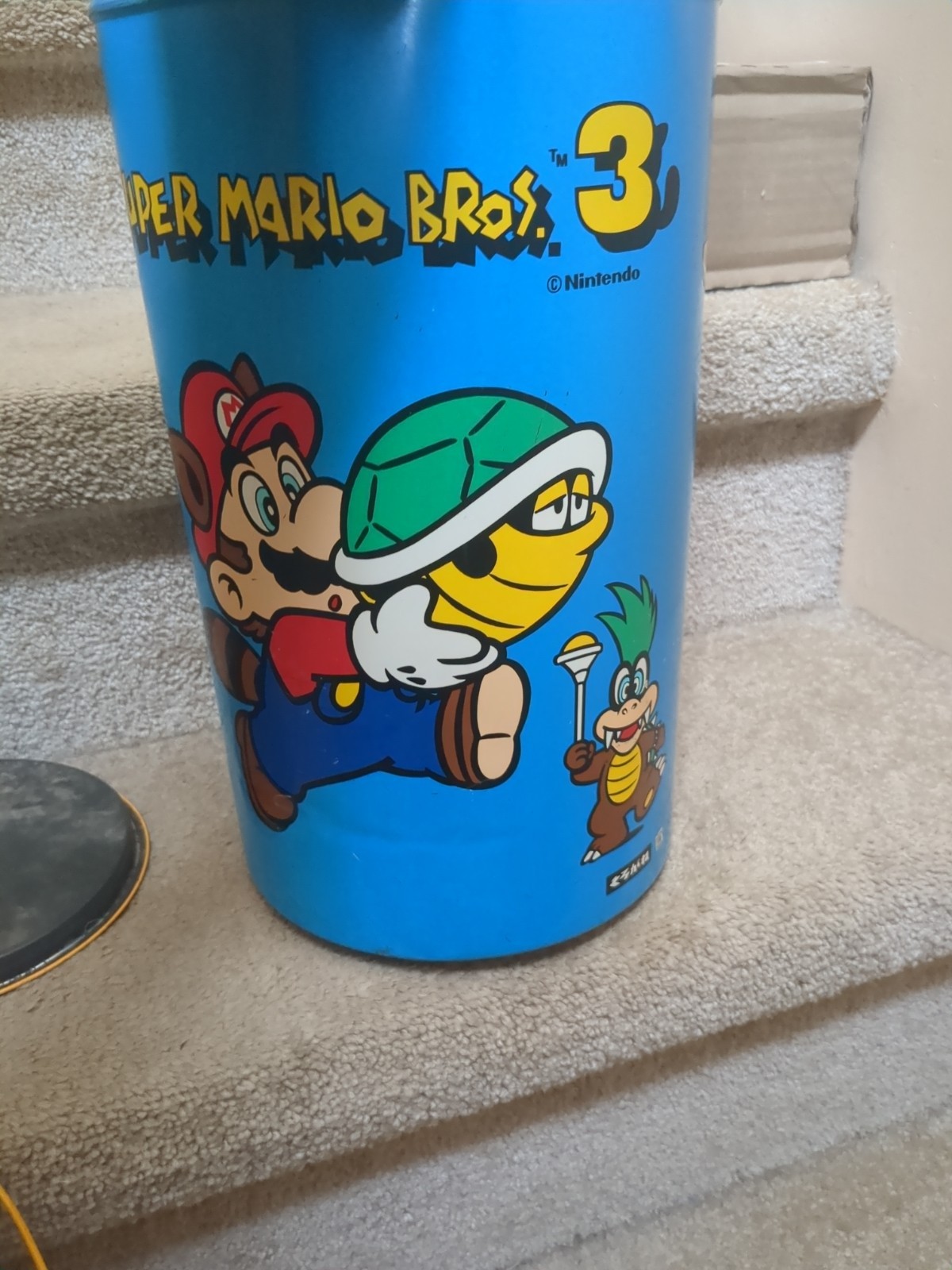 Super Mario trash can Set Bowser Peach Nintendo Japan Garbage Mario Bros 1 And 3