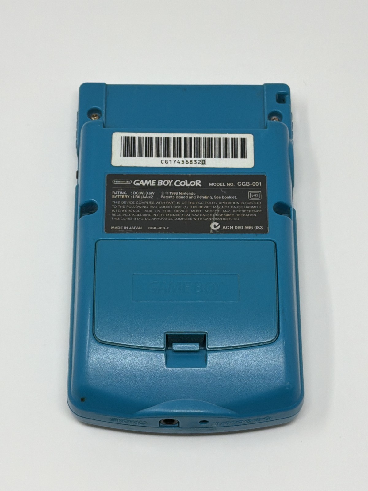 Nintendo Game Boy Color Handheld Game Console Teal Used