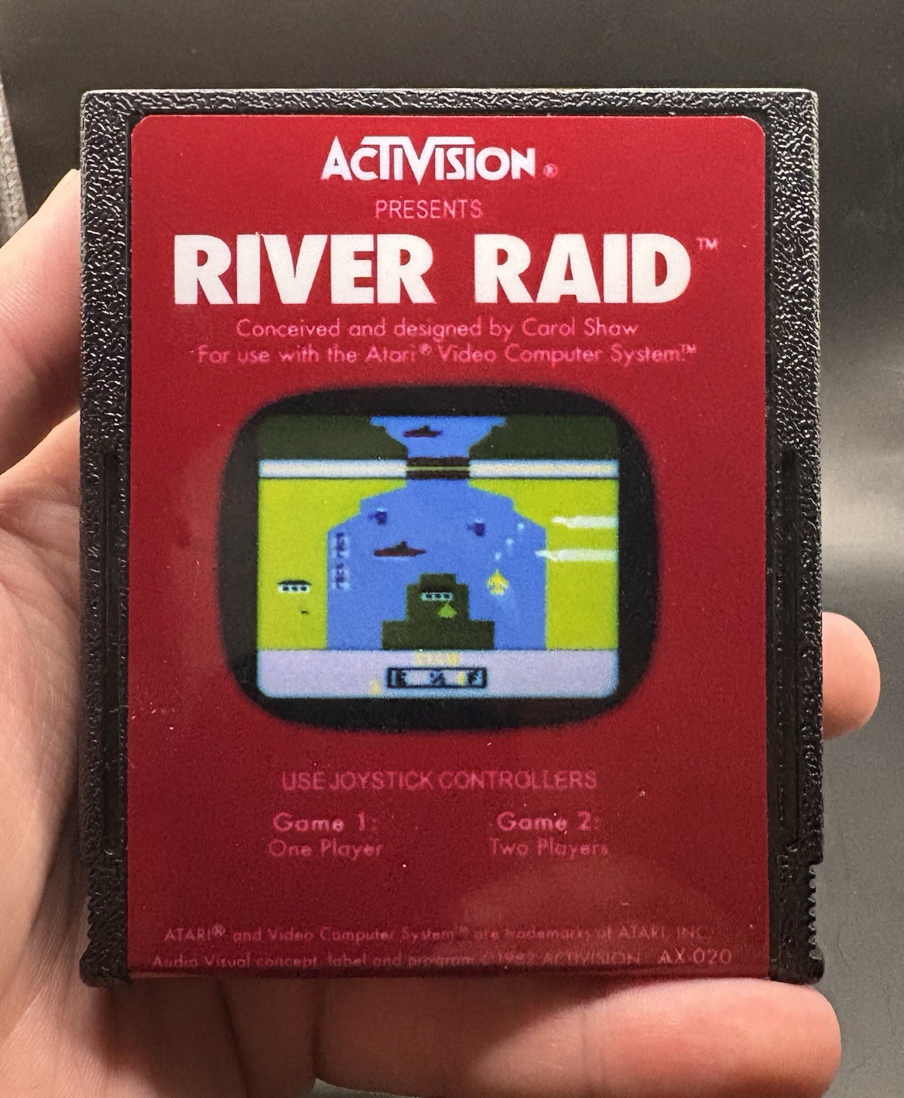 River Raid Atari 2600 Vintage 1982 (tested)