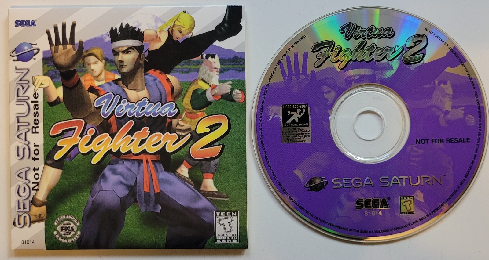 Sega Saturn 3 GamePack Not For Resale Virtua Fighter 2 Daytona Virtua Cop Tested