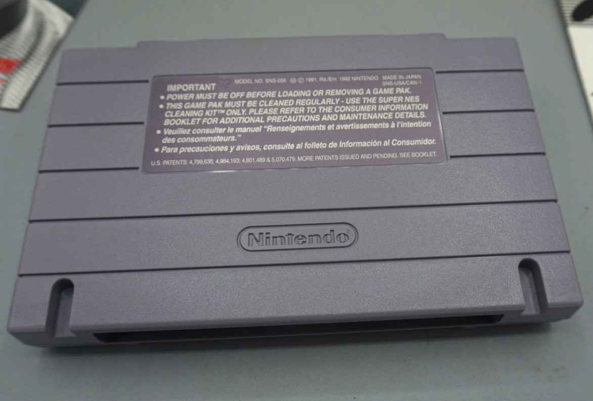 1991 Super Nintendo Bill Walsh College Football Game With Box And Manuals FShip