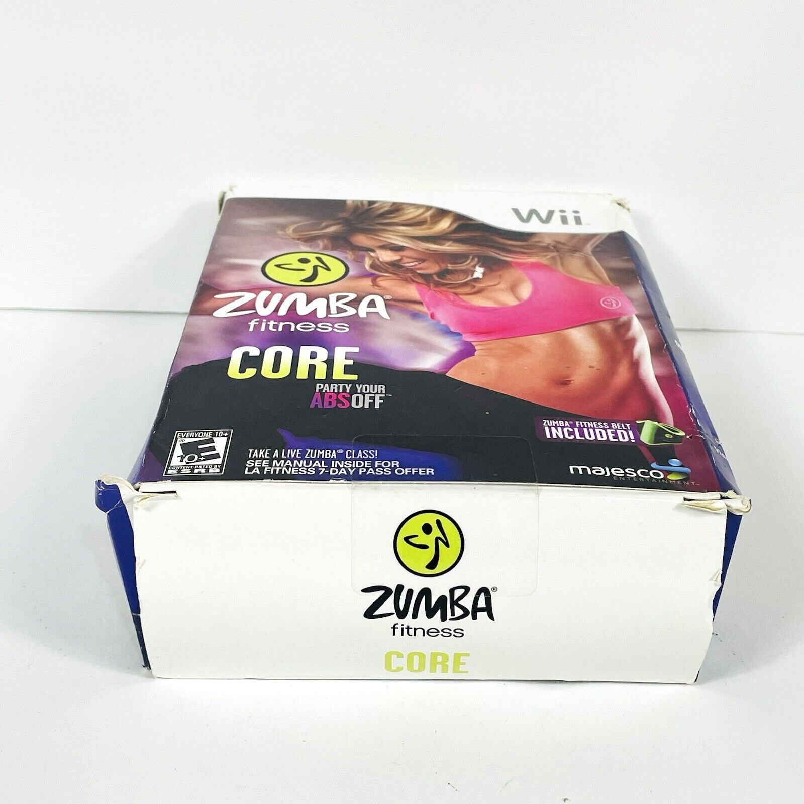 Nintendo Wii Zumba Fitness Core Box Set with game and One Zumba Fitness Belt
