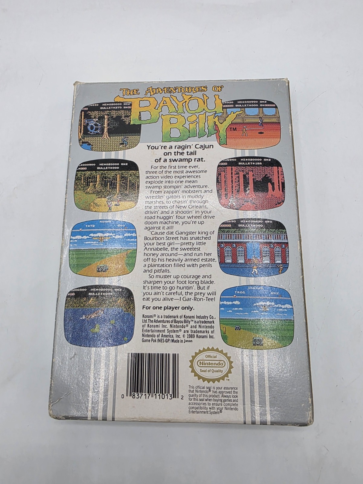 Adventures of Bayou Billy Nintendo NES 1989 CIB w/Manual Tested Oval Seal