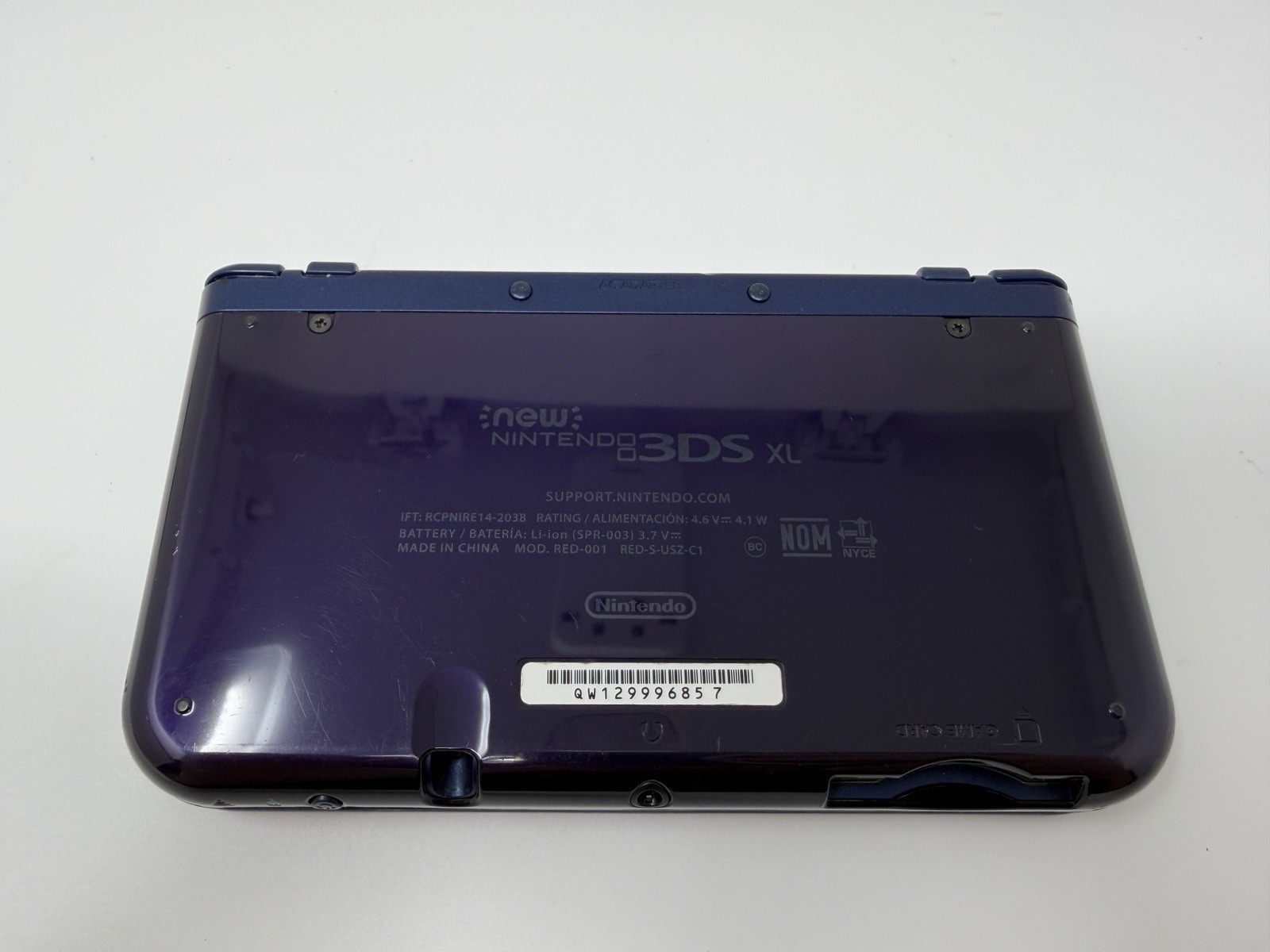 Nintendo New 3DS XL Galaxy Edition Handheld Console System – Purple w/charger