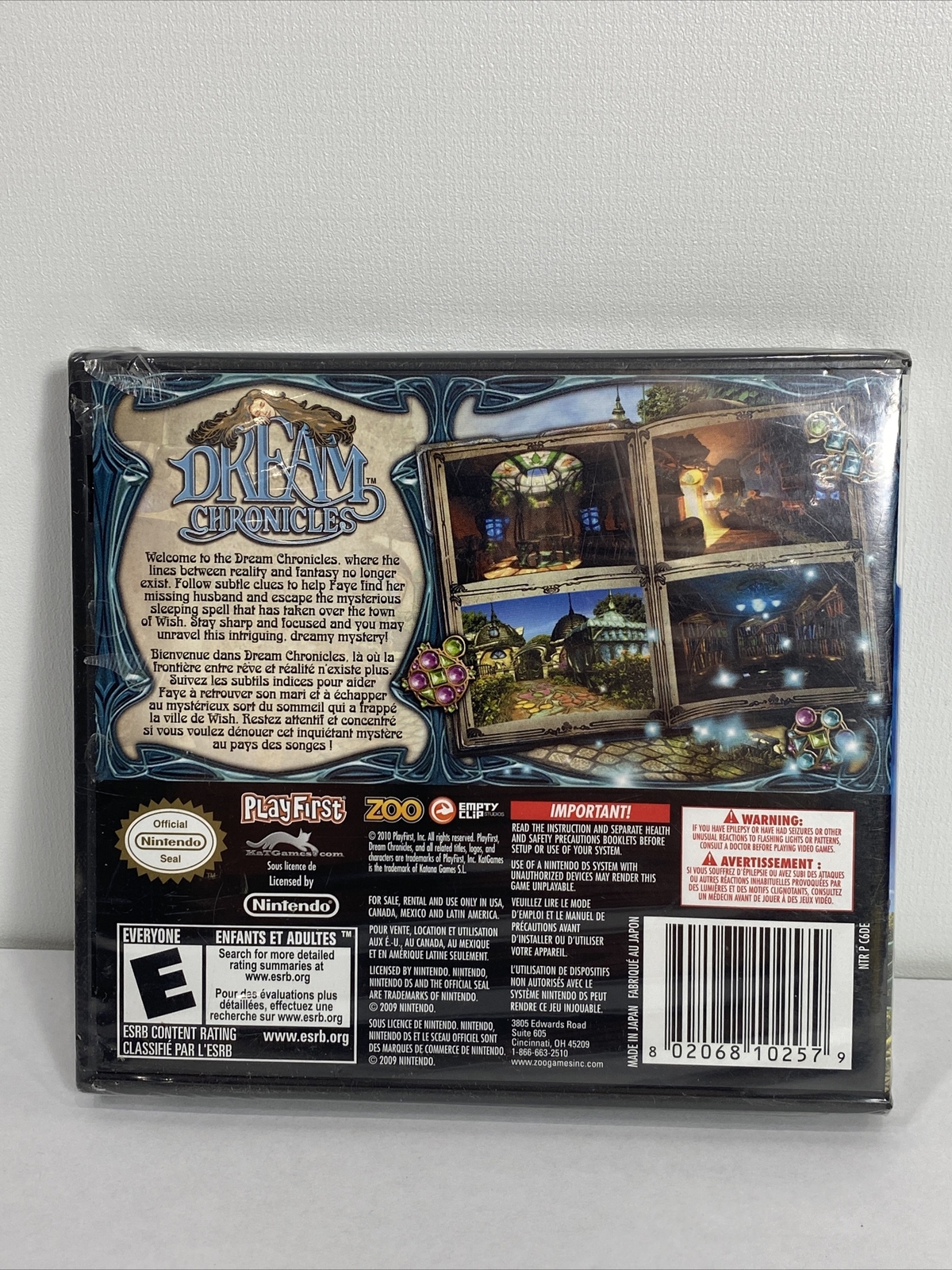 Dream Chronicles (Nintendo DS, 2010) New Factory Sealed