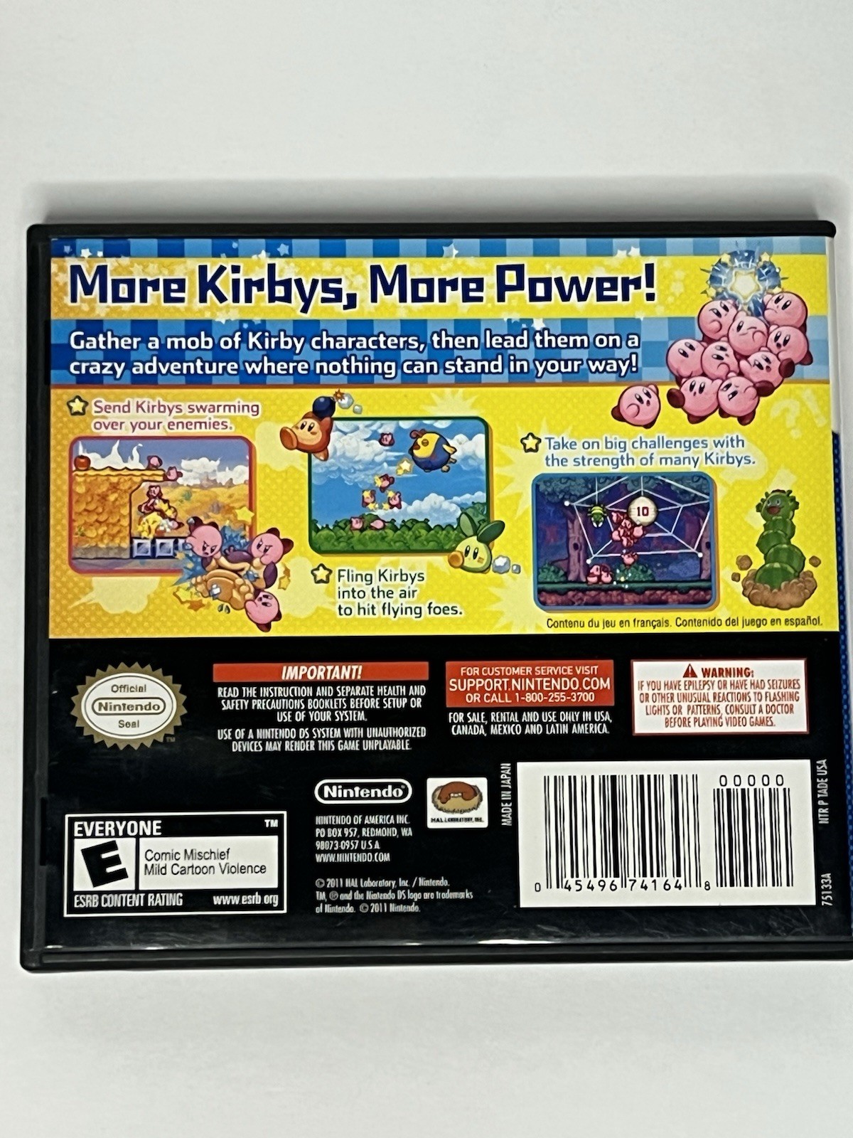 Nintendo Kirby Mass Attack Nintendo DS 2011 E NTSC-U/C CIB Manual —not tested