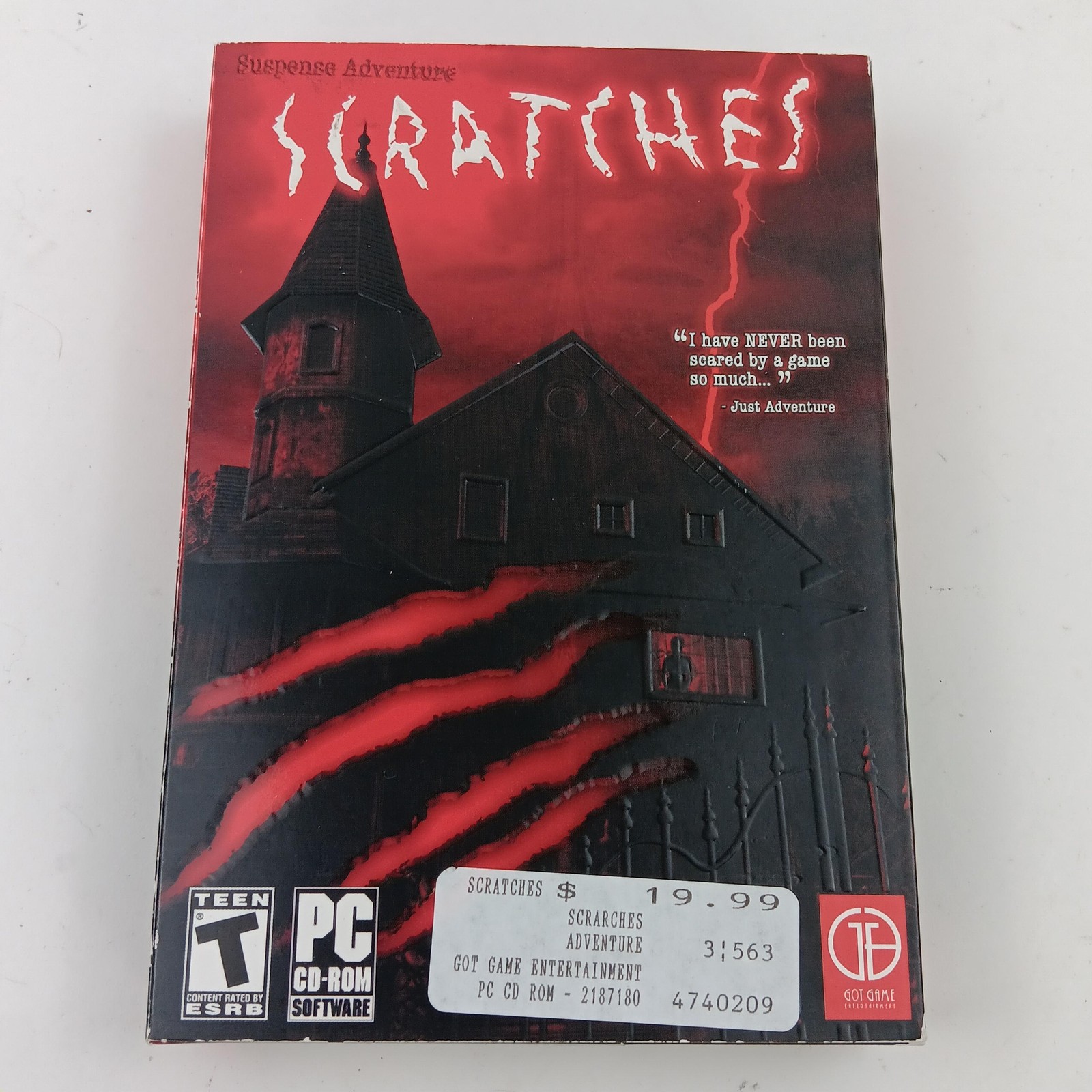 Scratches PC CD-ROM Video Game BAM! Entertainment Adventure Horror Puzzle T Teen