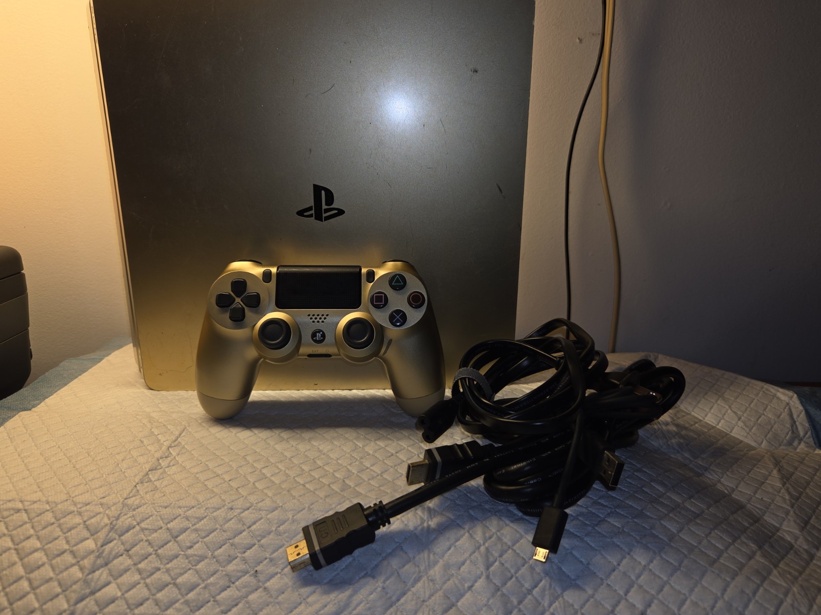 Sony 3002191 PlayStation 4 Slim Limited Edition 1TB Gaming Console – Gold