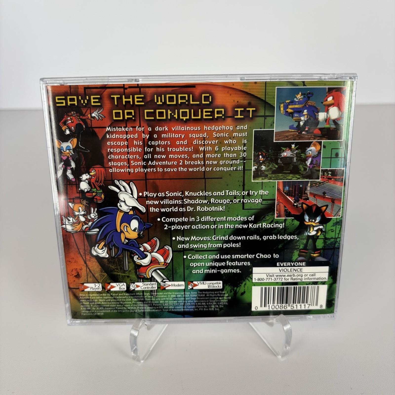 Sonic Adventure 2 (Sega Dreamcast, 2001) Complete CIB