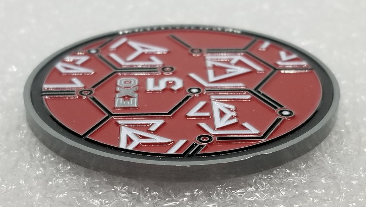 Niantic Labs Ingress 2017 Exo 5 Challenge Coin, Iron On Patch & Pin Lot