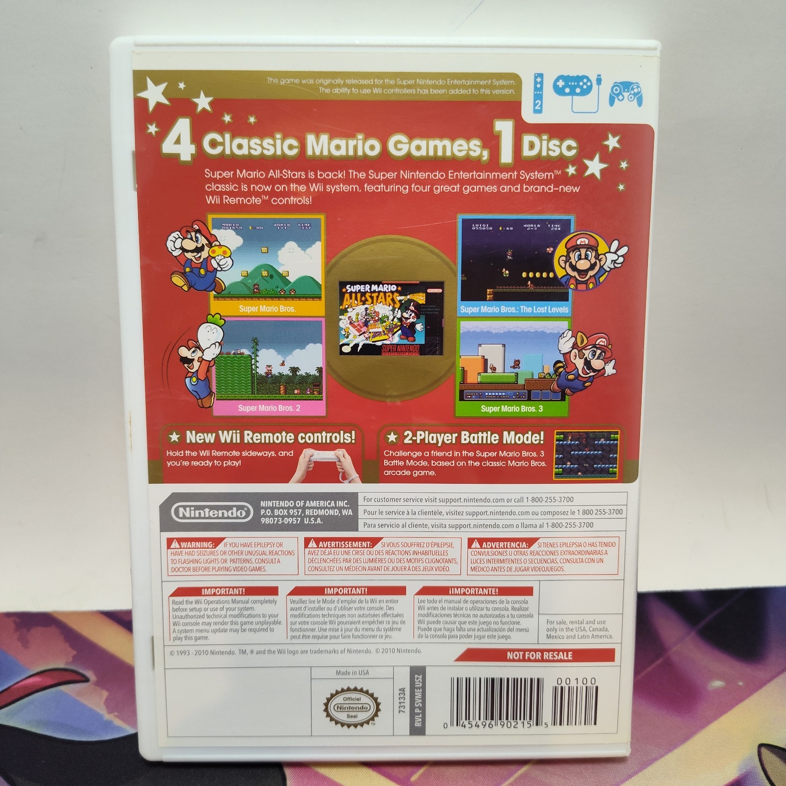 Super Mario All Stars 25th Anniversary Nintendo Wii Game Tested & Complete