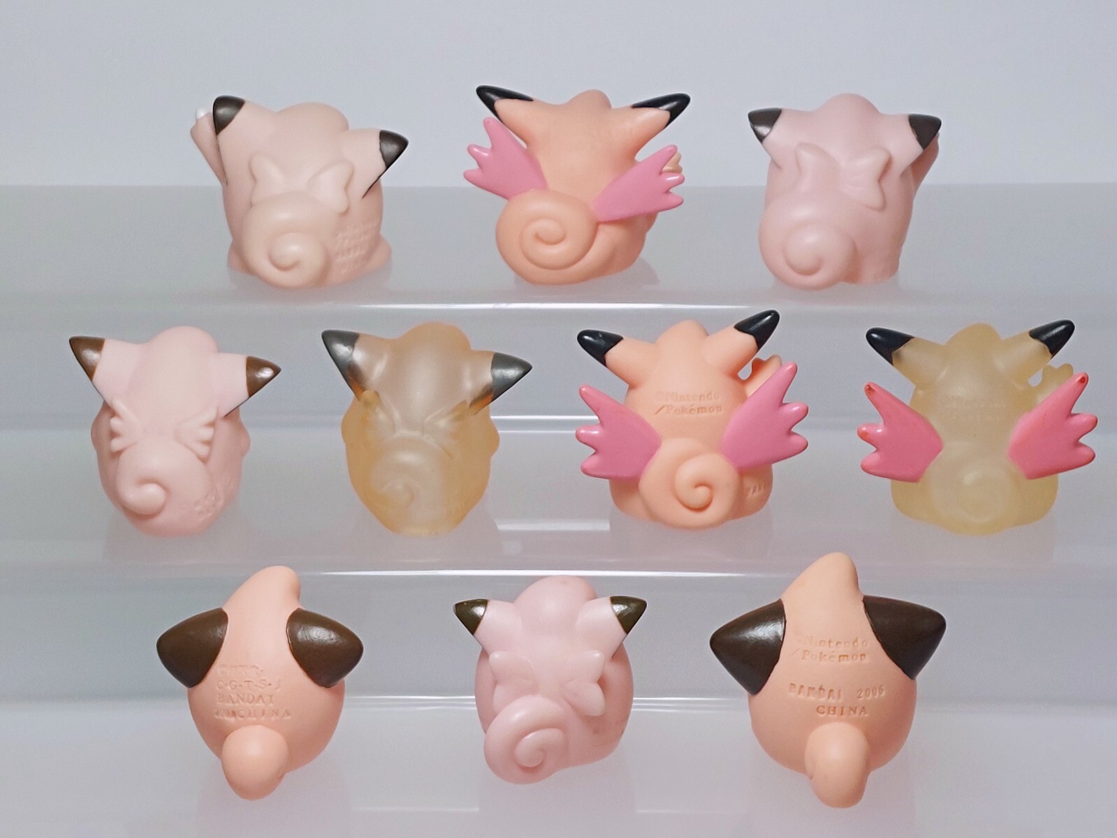 Clefable Clefairy Cleffa Pokemon Figure Set Tomy Bandai PC Banpresto 0.6-2.4in