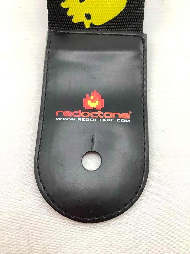 NEW Guitar Hero Red Octane Brand Black w/ YELLOW SKULL Replacement STRAP rock